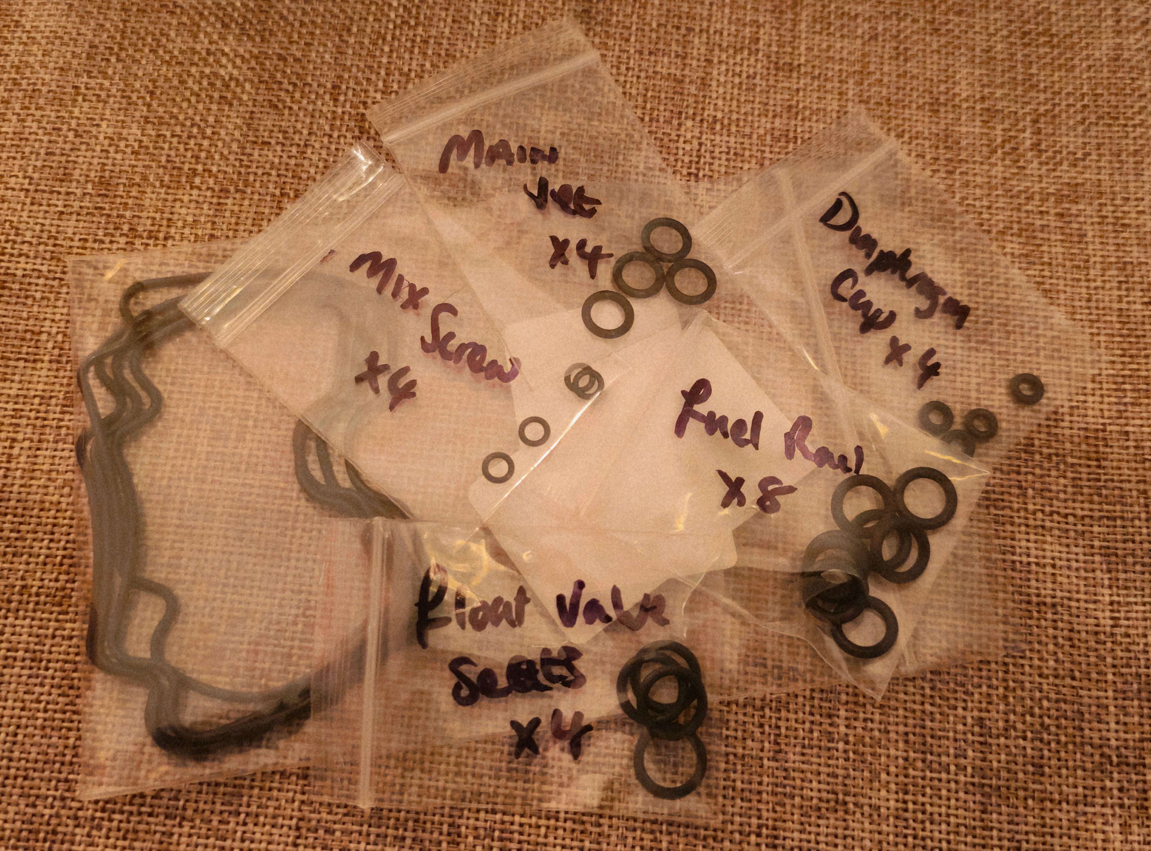 Carburettor Rebuild Kit (O'Rings & float bowl gaskets) FZS 600 1998-2003