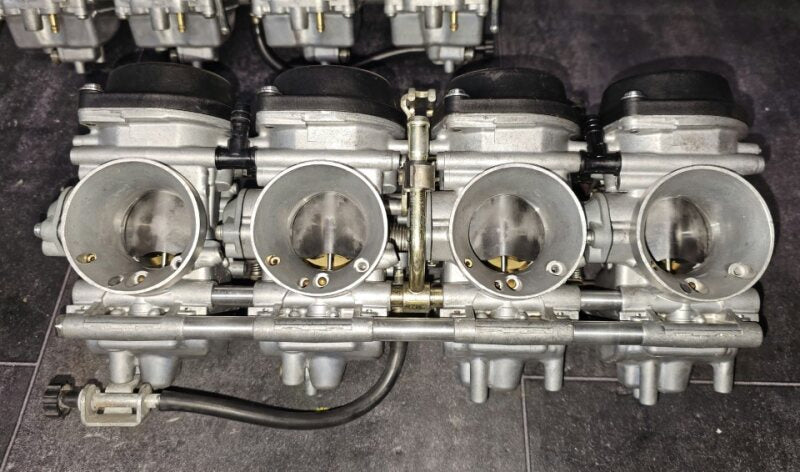 Refurbished Yamaha FZS 1000 Carburettors fitted with the Ivan's Performance Slip-on FZ-0102SO jet kit