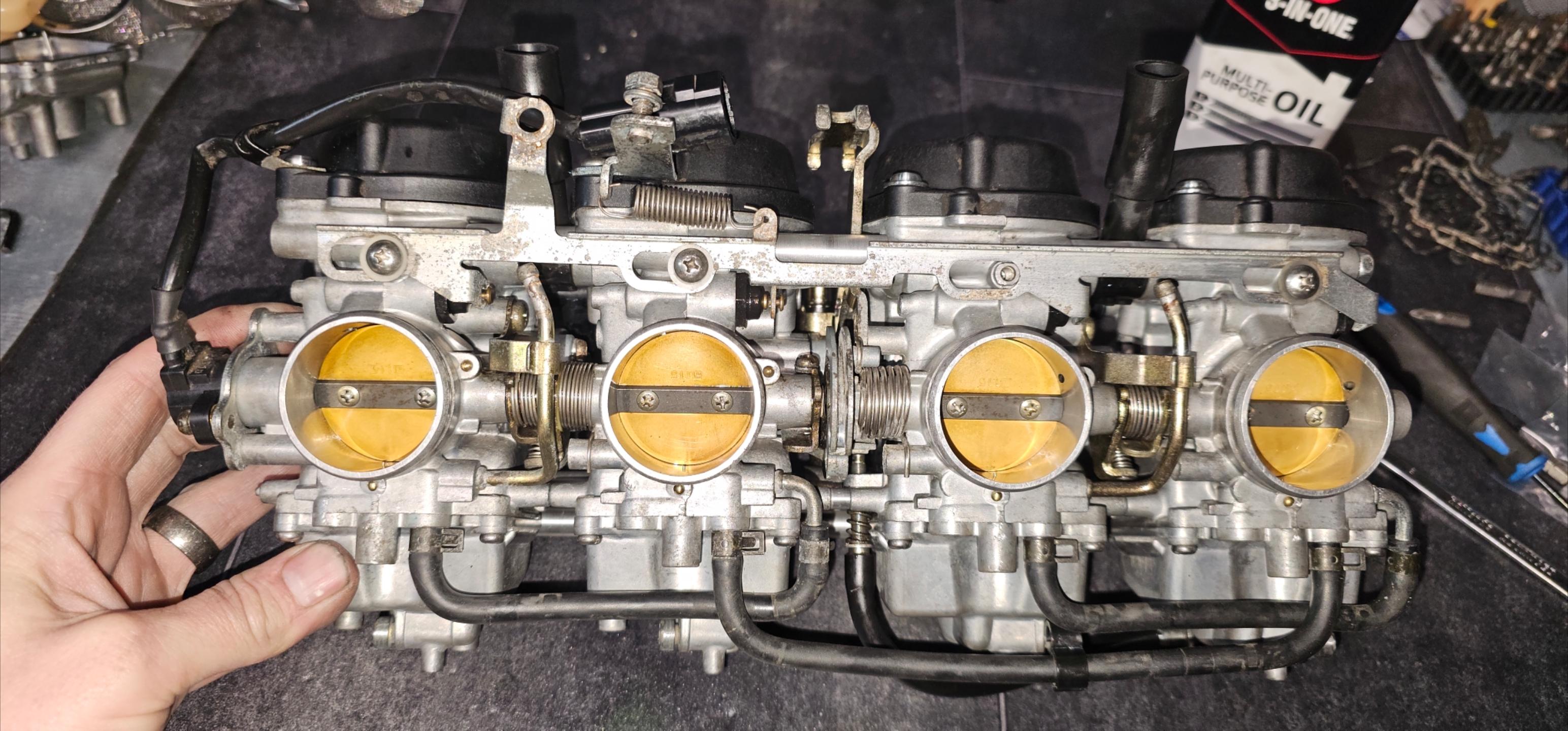 Refurbished Yamaha FZS 1000 Carburettors 2001-2005 Standard Unmodified.