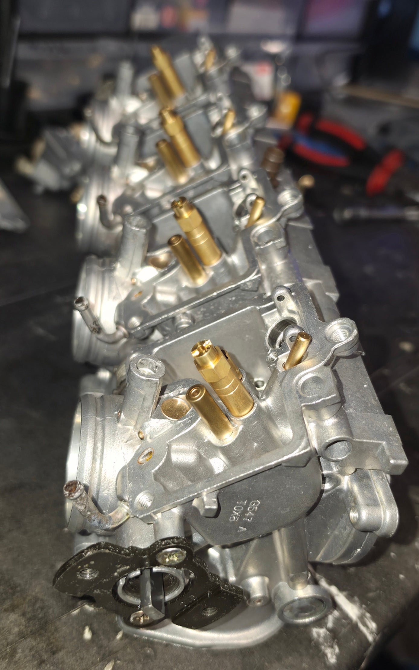Kawasaki zx6r ninja J-model carburettors fully refurbished dynojet kit fitted