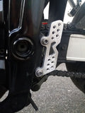 Yamaha FZS 600 fazer rear set brackets (1998-2003) - Aluminium - French manufacturing