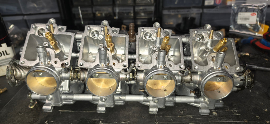 Kawasaki zx6r ninja J-model carburettors fully refurbished dynojet kit fitted