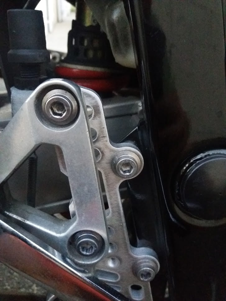 Yamaha FZS 600 fazer rear set brackets (1998-2003) - Aluminium - French manufacturing
