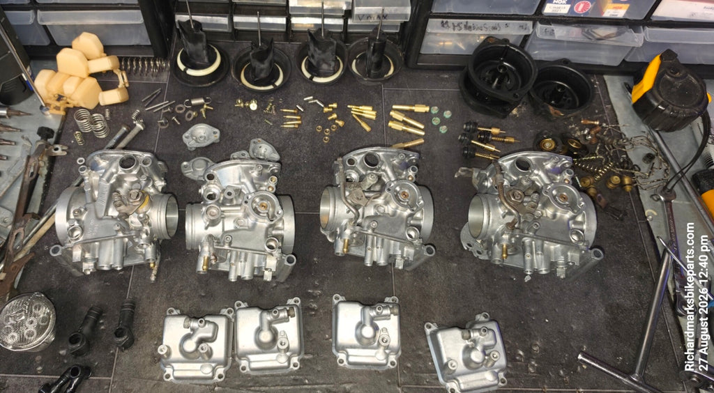 Yamaha FZS 1000 Refurbished Carburettors fitted with the Ivan's Performance Slip-on FZ-0102SO jet kit