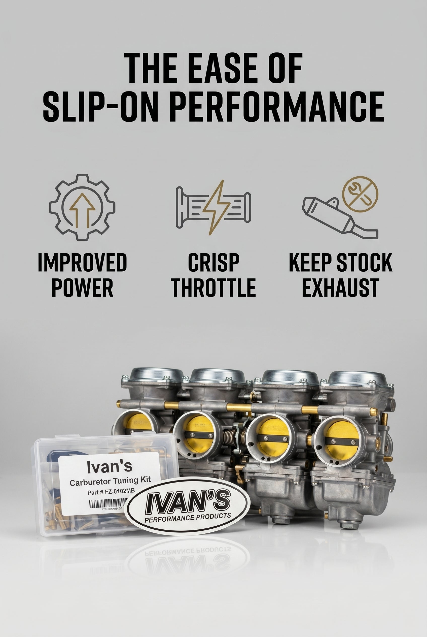 Ivan's Performance products Slip-On Jet Kit FZS 1000