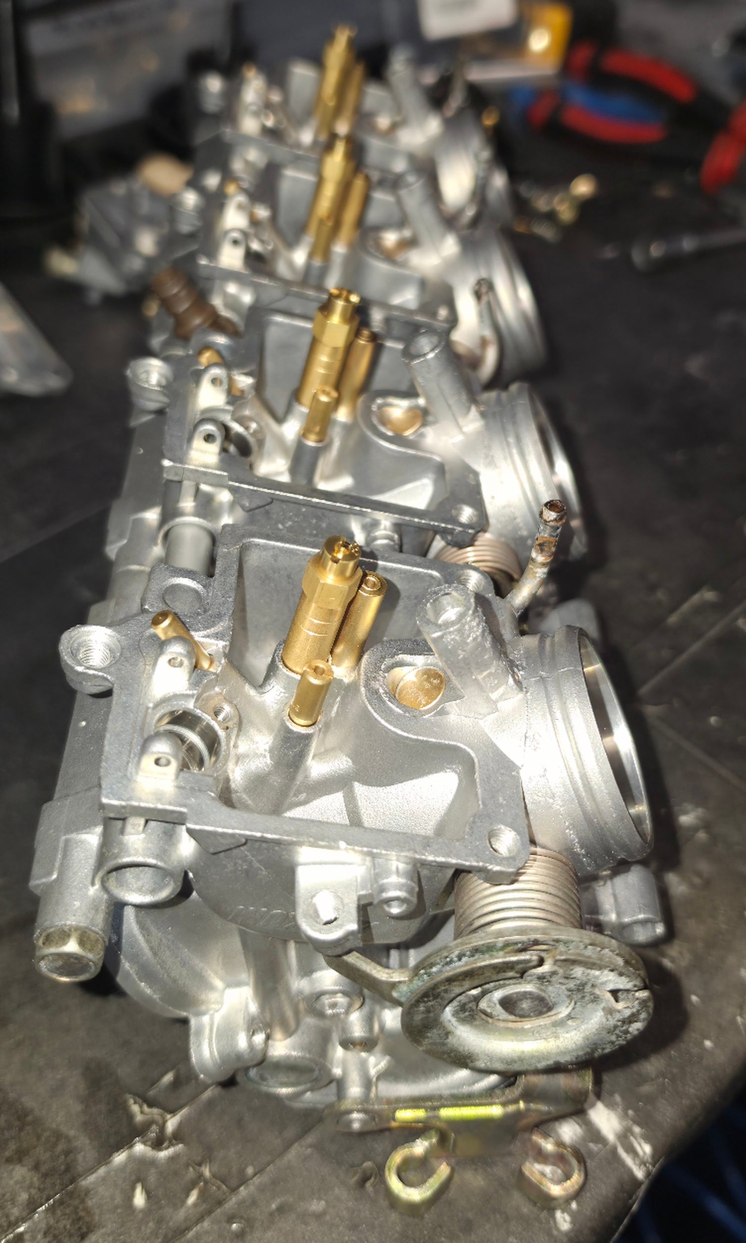 Kawasaki zx6r ninja J-model carburettors fully refurbished dynojet kit fitted