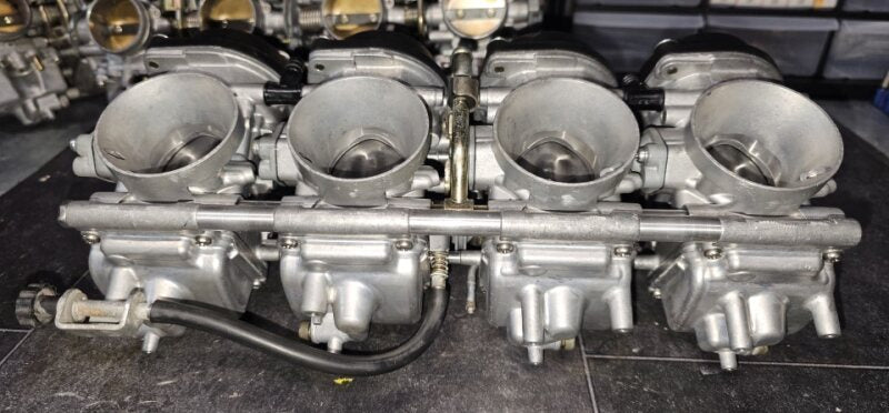 Refurbished Yamaha FZS 1000 Carburettors fitted with the Ivan's Performance Slip-on FZ-0102SO jet kit